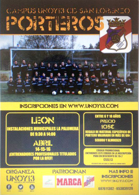 Cartel Campus de porteros