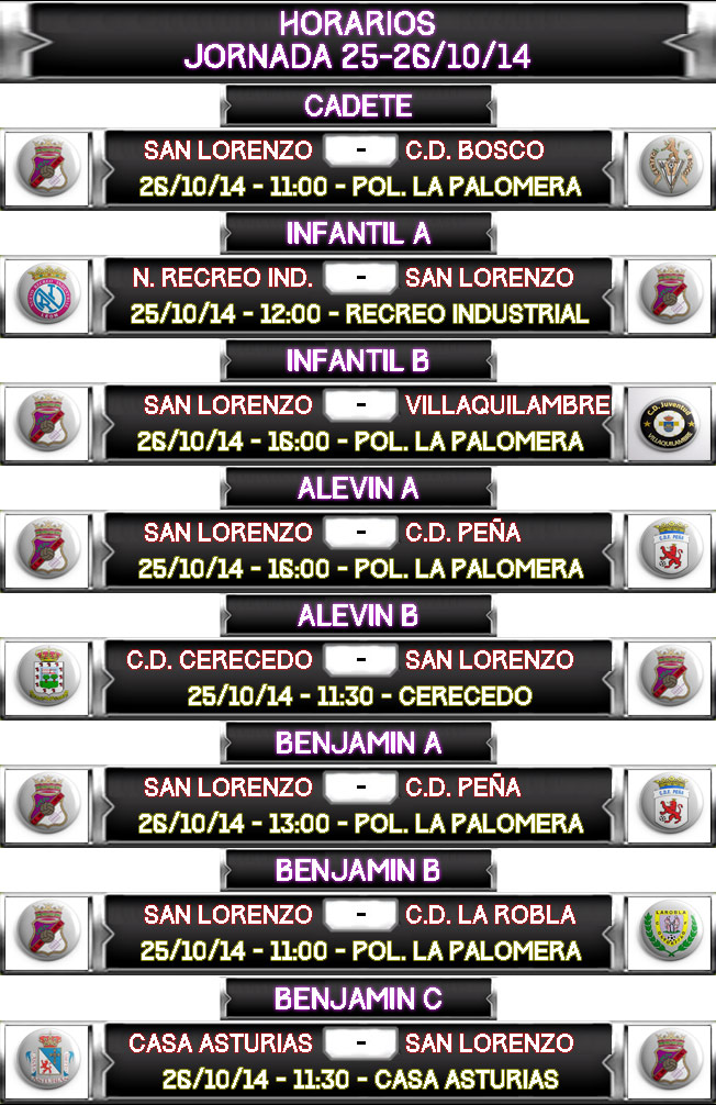Horarios jornada 25-26/10/2014 HORARIOS-JORNADA-25-26-10-2014